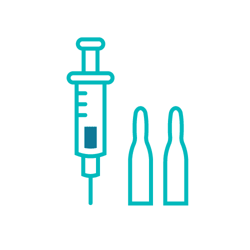 Pain management syringe and vials, essential healthcare solutions only at SCALE Healthcare.