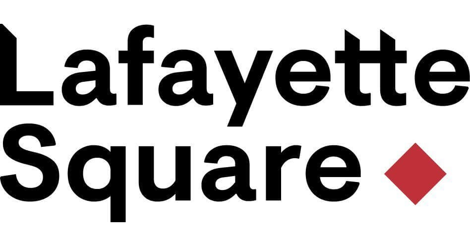 Lafayette Square Holding Company logo with bold black text and a red diamond symbol.