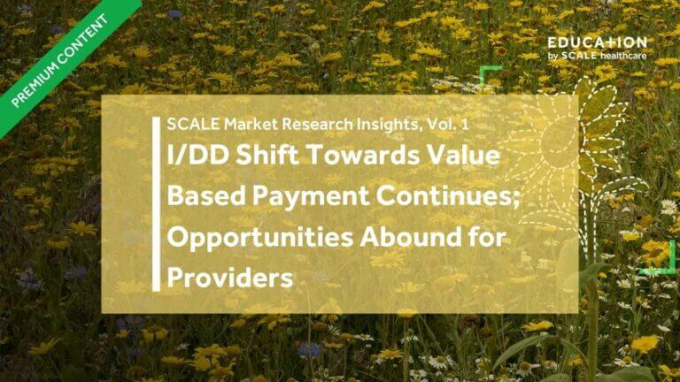 Premium content on I/DD shift towards value-based payment; opportunities for providers in healthcare research insights.