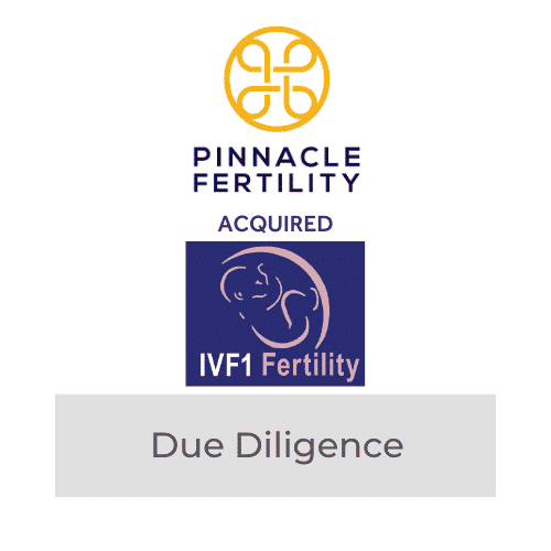 Pinnacle Fertility acquires IVF1 Fertility; due diligence completed.
