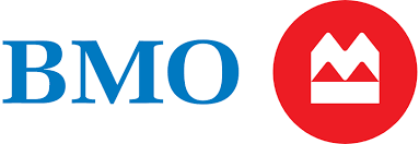 BMO logo with blue text and red circle emblem featuring a white crown symbol.