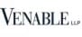 Venable LLP logo, emphasizing investments, legal services, and professional consultancy expertise.
