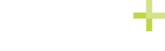 SCALE+ healthcare payer strategy logo with green cross, white text on transparent background.