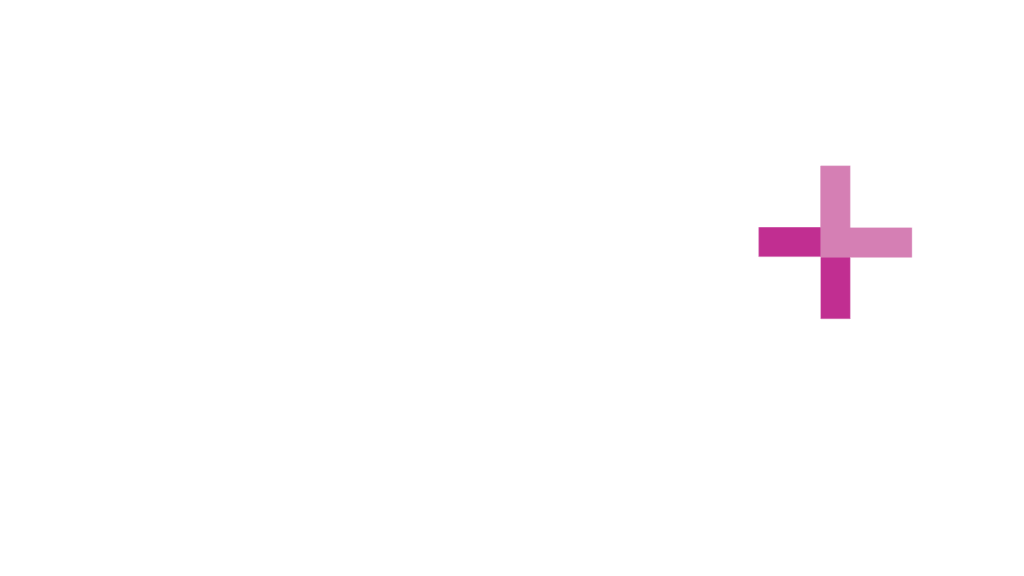 SCALE Process Automation Capability Logo with pink plus sign on black background.