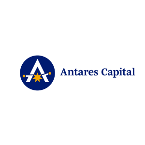 Antares Capital logo, featuring a stylized "A" with a star in the center, symbolizing finance and investment services.