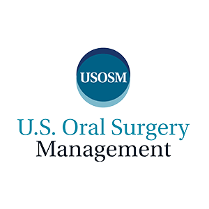 USOSM logo, U.S. Oral Surgery Management branding, dental care partnership, healthcare management services.