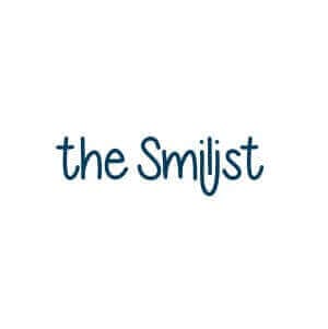 The Smilist Dental logo with blue text on a white background.